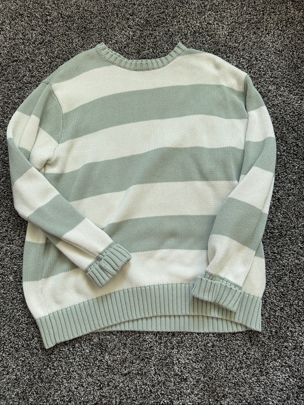 brandy melville striped green sweater